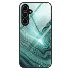 OEM - Mobilskal f&ouml;r Samsung Galaxy S26 Plus Marmor m&ouml;nster Tempererat glas + - Gr&aring;