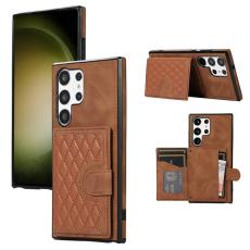 OEM - Mobilskal f&ouml;r Samsung Galaxy S26 Ultra Kickstand Card Slot TPU - Brun