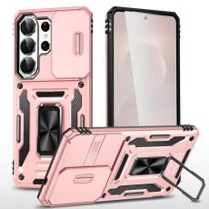 OEM - Mobilskal f&ouml;r Samsung Galaxy S26 Ultra Kickstand PC + TPU - Ros&eacute;guld