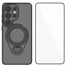 OEM - Mobilskal f&ouml;r Samsung Galaxy S26 Ultra Kickstand PC + TPU - Svart