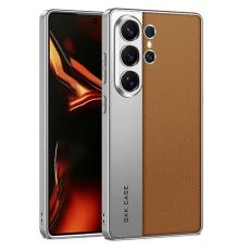 GKK - GKK Mobilskal f&ouml;r Samsung Galaxy S26 Ultra Konstl&auml;der + PC + TPU - Brun