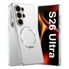 GKK - GKK Mobilskal f&ouml;r Samsung Galaxy S26 Ultra Magnetiskt Kickstand PC - Silver