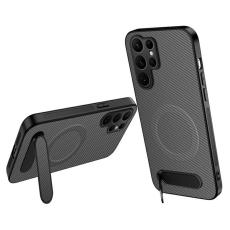 WANLONFENG - WANLONFENG Mobilskal f&ouml;r Samsung Galaxy S26 Ultra Magnetiskt Kickstand - Gr&aring;