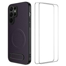 WANLONFENG - WANLONFENG Mobilskal f&ouml;r Samsung Galaxy S26 Ultra Magnetiskt Kickstand - Lila