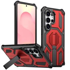 OEM - Mobilskal f&ouml;r Samsung Galaxy S26 Ultra Magnetiskt Kickstand PC + TPU - R&ouml;d