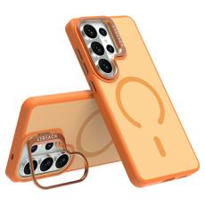 LeReach - LeReach Mobilskal f&ouml;r Samsung Galaxy S26 Ultra Magnetiskt Kickstand TPU - Orange