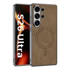 GKK - GKK Mobilskal f&ouml;r Samsung Galaxy S26 Ultra Magnetiskt PC + TPU - Brun