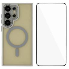 WANLONFENG - WANLONFENG Mobilskal f&ouml;r Samsung Galaxy S26 Ultra Magnetiskt PC + TPU - Gr&aring;