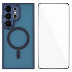 WANLONFENG - WANLONFENG Mobilskal f&ouml;r Samsung Galaxy S26 Ultra Magnetiskt PC + TPU - Safir