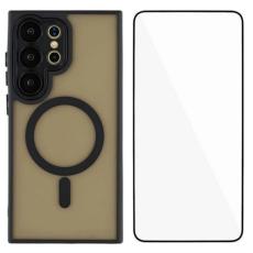 WANLONFENG - WANLONFENG Mobilskal f&ouml;r Samsung Galaxy S26 Ultra Magnetiskt PC + TPU - Svart