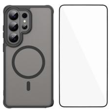 WANLONFENG - WANLONFENG Mobilskal f&ouml;r Samsung Galaxy S26 Ultra Magnetiskt PC + TPU - Svart