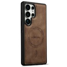LC.imeeke - LC.IMEEKE Mobilskal f&ouml;r Samsung Galaxy S26 Ultra Magnetiskt PU + TPU - Brun