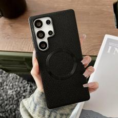 OEM - Mobilskal f&ouml;r Samsung Galaxy S26 Ultra Magnetiskt PU + TPU - Svart