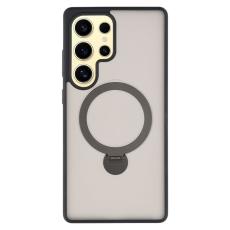 OEM - Mobilskal f&ouml;r Samsung Galaxy S26 Ultra Magnetiskt Ring Kickstand - Svart