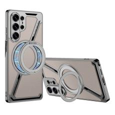 GKK - GKK Mobilskal f&ouml;r Samsung Galaxy S26 Ultra Magnetiskt TPU Kickstand - Titan Gr&aring;