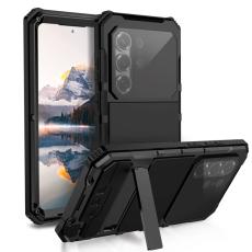 R-JUST - R-JUST Mobilskal f&ouml;r Samsung Galaxy S26 Ultra PC + Silikon Kickstand - Svart