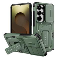 OEM - Mobilskal f&ouml;r Samsung Galaxy S26 Ultra PC + TPU Kickstand - Gr&ouml;n