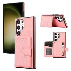 OEM - Mobilskal f&ouml;r Samsung Galaxy S26 Ultra TPU + Konstl&auml;der - Ros&eacute;guld