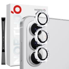 NORTHJO - NORTHJO Sk&auml;rmskydd f&ouml;r Samsung Galaxy S26 Plus Kameraskydd H&auml;rdat Glas - Silver