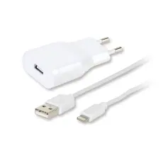 Vivanco - Vivanco USB Hemladdare + lightningkabel 2.4A Vit