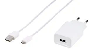 Vivanco - Vivanco USB Hemladdare 3A 15W + USB-C kabel Vit