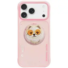 NIMMY - Nimmy iPhone 17 Pro Max Mobilskal MagSafe Glasses Cool Dog - Rosa