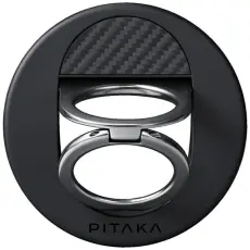 PITAKA - PITAKA MagSafe Mobilh&aring;llare MagEZ Grip 3 - Svartgr&aring;