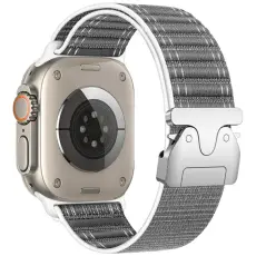 Beline - Beline Apple Watch 42/44/45/49mm Armband Nylon - Oliv