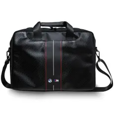 BMW - BMW Datorfodral 16" Kolfiber - Röda Ränder