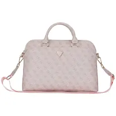 Guess - Guess Datorfodral 15" 4G Framficka Dragkedja Triangle Logo - Rosa