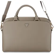 Guess - Guess Datorfodral 15" Grained Framficka Dragkedja Triangle - Brun