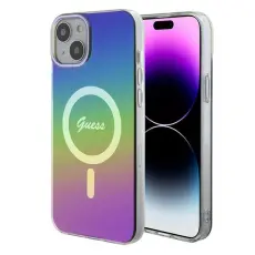 Guess - Guess iPhone 15 / 14 / 13 Mobilskal MagSafe MagSafe IML Iridescent