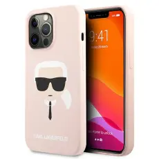 KARL LAGERFELD - Karl Lagerfeld iPhone 13 Pro Max Skal MagSafe Silicone Karls Ljusrosa