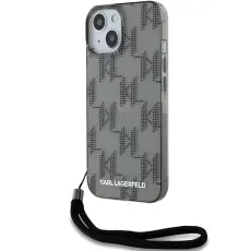 KARL LAGERFELD - Karl Lagerfeld iPhone 15 Mobilskal MagSafe IML Mono KL Pattern