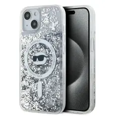 KARL LAGERFELD - Karl Lagerfeld iPhone 15 Mobilskal MagSafe Glitter Choupette
