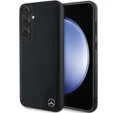 Mercedes - Mercedes Mobilskal till Galaxy S24 Plus MagSafe L&auml;der Debossed Line