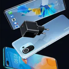 USAMS - USAMS Väggladdare 1xUSB-C T45 Mini 30W PD3.0 (US-CC148) – Vit