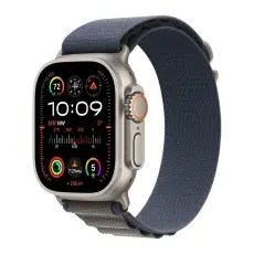 Apple - (NY) Apple Watch Ultra 2 (2023) 49mm 4G Titan Case Med Alpine Loop - Large - Blå