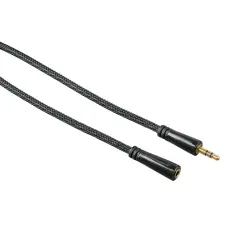 Hama - HAMA Kabel Audio 3.5mm-3.5mm F&ouml;rl&auml;ngning Guld Svart 3m