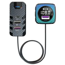 OEM - CS11 Multi-Port Baks&auml;tesladdare Snabbladdare med Bluetooth och FM-s&auml;ndare