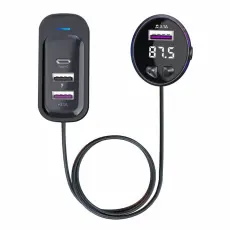 OEM - CS8 Baks&auml;tes Snabbladdare Bluetooth-kompatibel MP3 FM S&auml;ndare Multi-Port