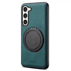 DENIOR - DENIOR Samsung Galaxy S23 Plus Magnetiskt Fodral Läder PC TPU Blå