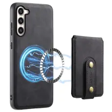 DENIOR - DENIOR D14 Samsung Galaxy S23 Plus Fodral KonstL&auml;der Svart
