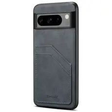 DENIOR - DENIOR Google Pixel 8 Pro Fodral Retro Dubbelkortplats Gr&aring;