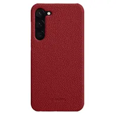 Melkco - MELKCO Mobilskal till Samsung Galaxy S23 Plus &Auml;kta L&auml;der PC R&ouml;d