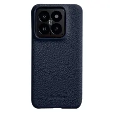 Melkco - MELKCO Mobilskal till Xiaomi 14 &Auml;kta L&auml;der Belagt PC - Bl&aring;