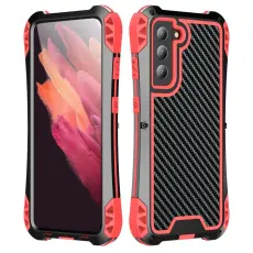 R-JUST - R-JUST AMIRA Mobilskal Carbon Fiber Galaxy S21 FE 5G R&ouml;d