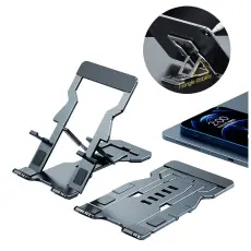 R-JUST - R-JUST HZ06 F&auml;llbar Telefonh&aring;llare f&ouml;r iPhone - Gr&aring;