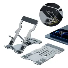 R-JUST - R-JUST HZ06 Telefonh&aring;llare Universell Justerbar Silver