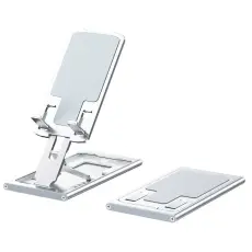 R-JUST - R-JUST HZ16 Justerbar Metall St&auml;llning f&ouml;r Mobil och Tablet - Silver